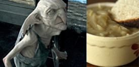 Jamais Harry n'avait goûté une soupe à l'oignon aussi délicieuse