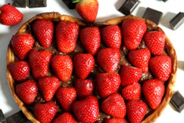 Tarte choco-fraise