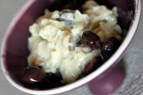 Purée de pommes de terre aux olives