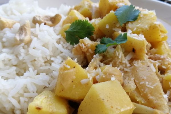 Curry de crevettes Thaï ananas-coco