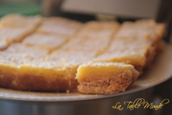 Carrés au citron de Flore