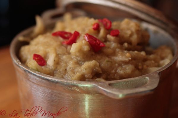 Rougail bringelles (aubergines)