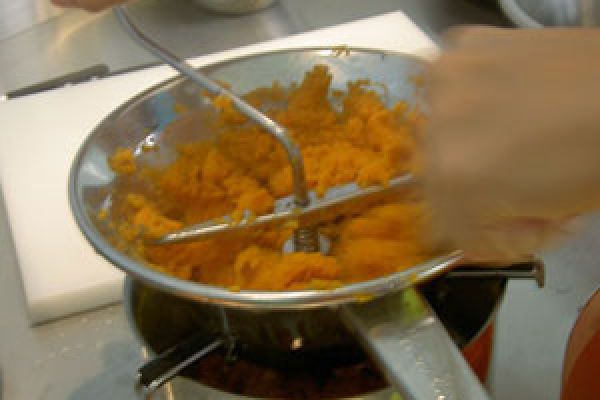 Purée de patates douces : Repas d'Halloween