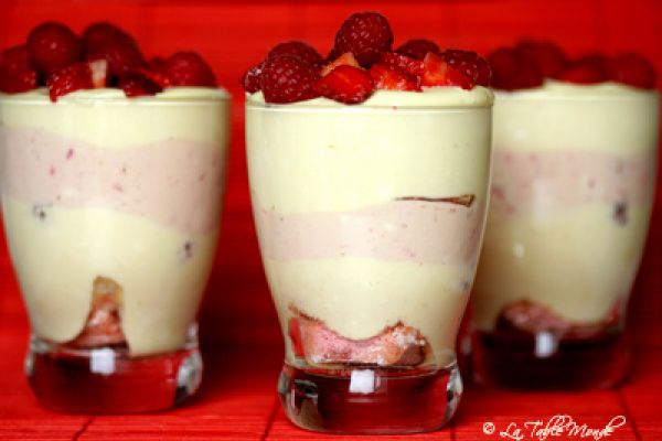 Tiramisu fraises-framboises