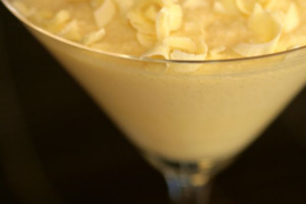 Mousse au chocolat blanc sans oeufs