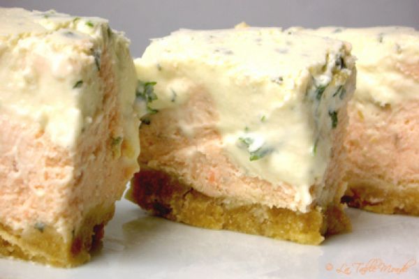 Cheese-cake saumoné aux deux persils