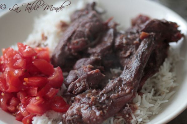 Civet de lapin à la réunionnaise