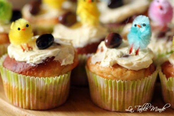 Muffins de Pâques : bananes et vanille