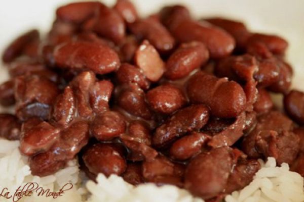 Haricots rouges comme à l'île de La Réunion