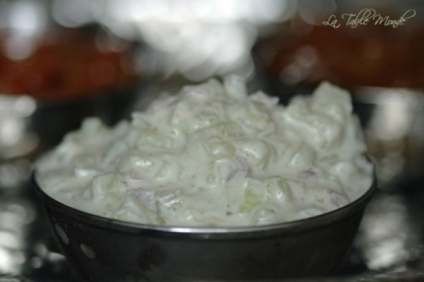 Raïta de concombre