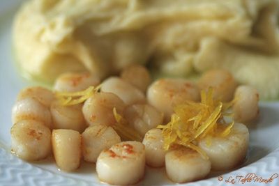 Coquilles Saint-Jacques et sirop au citron