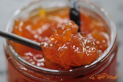 Confiture de citrouille, abricots secs et vanille Bourbon