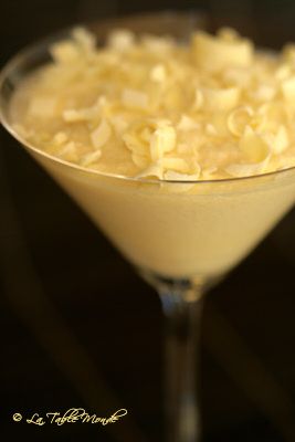 Mousse au chocolat blanc sans oeufs