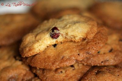 Cookies canneberges et chocolat blanc