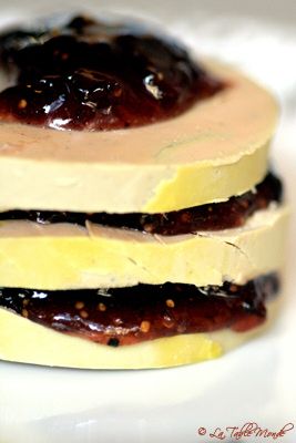 Millefeuille de foie gras et figues