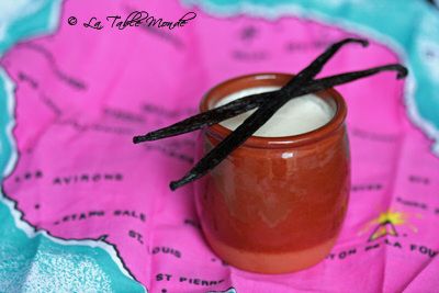 Yaourt à la vanille Bourbon