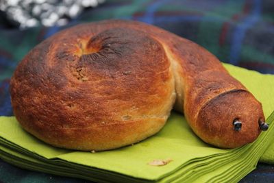 Pain serpent au froment, levain bio et graines de lin brun d'Armand