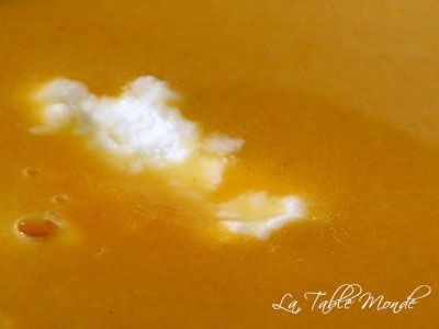 Velouté de potiron aux épices