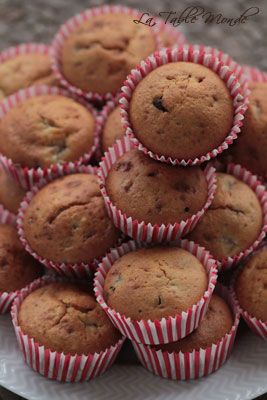 Muffins à la banane et aux pépites de chocolat