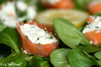 Salade marine au saumon fumé