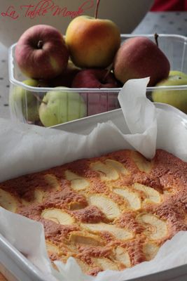Gâteau 4x9 aux pommes