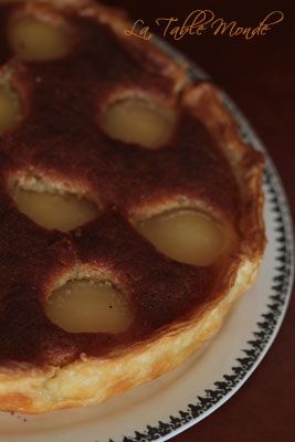 La tarte aux poires façon amandine