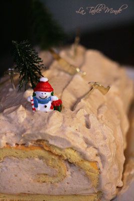 Bûche à la chantilly de marrons