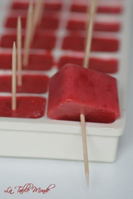 Yaourt glacé aux fraises