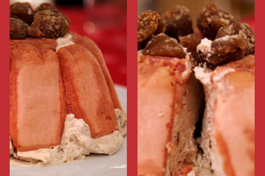 Charlotte crème de marron & marrons glacés