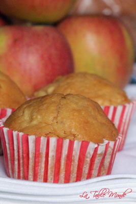 Muffins aux pommes et au caramel au beurre salé