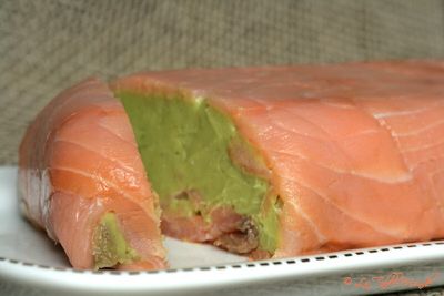 Terrine d'avocat au saumon fumé